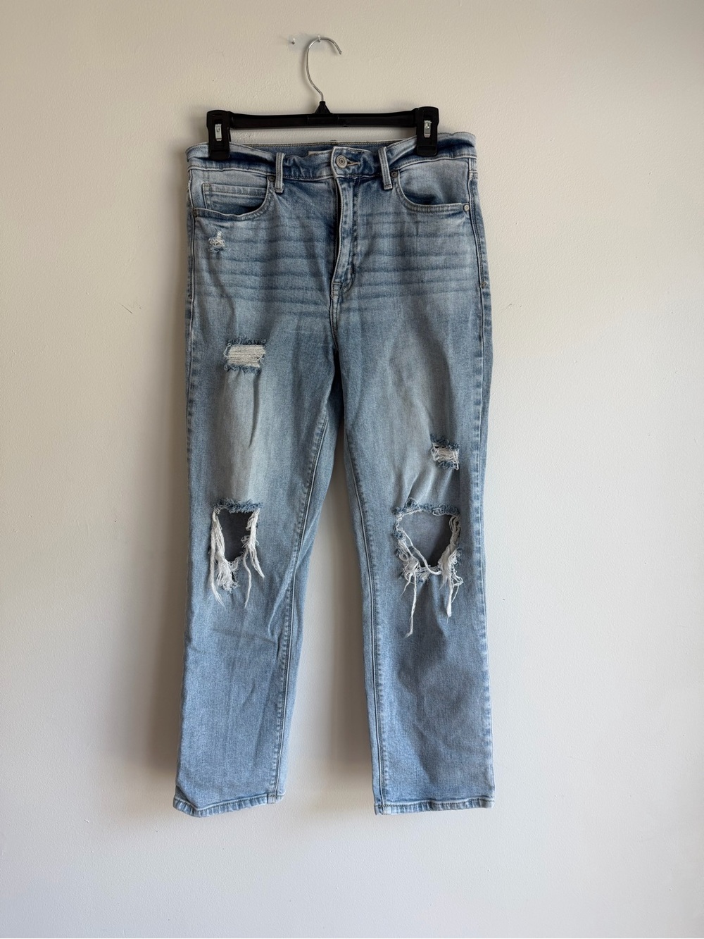EUNINA Light Wash Ripped Women’s Jeans - Casual High-Rise Style SIZE 7/28